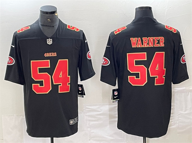 Men's San Francisco 49ers #54 Fred Warner Black Vapor Untouchable Limited Stitched Jersey